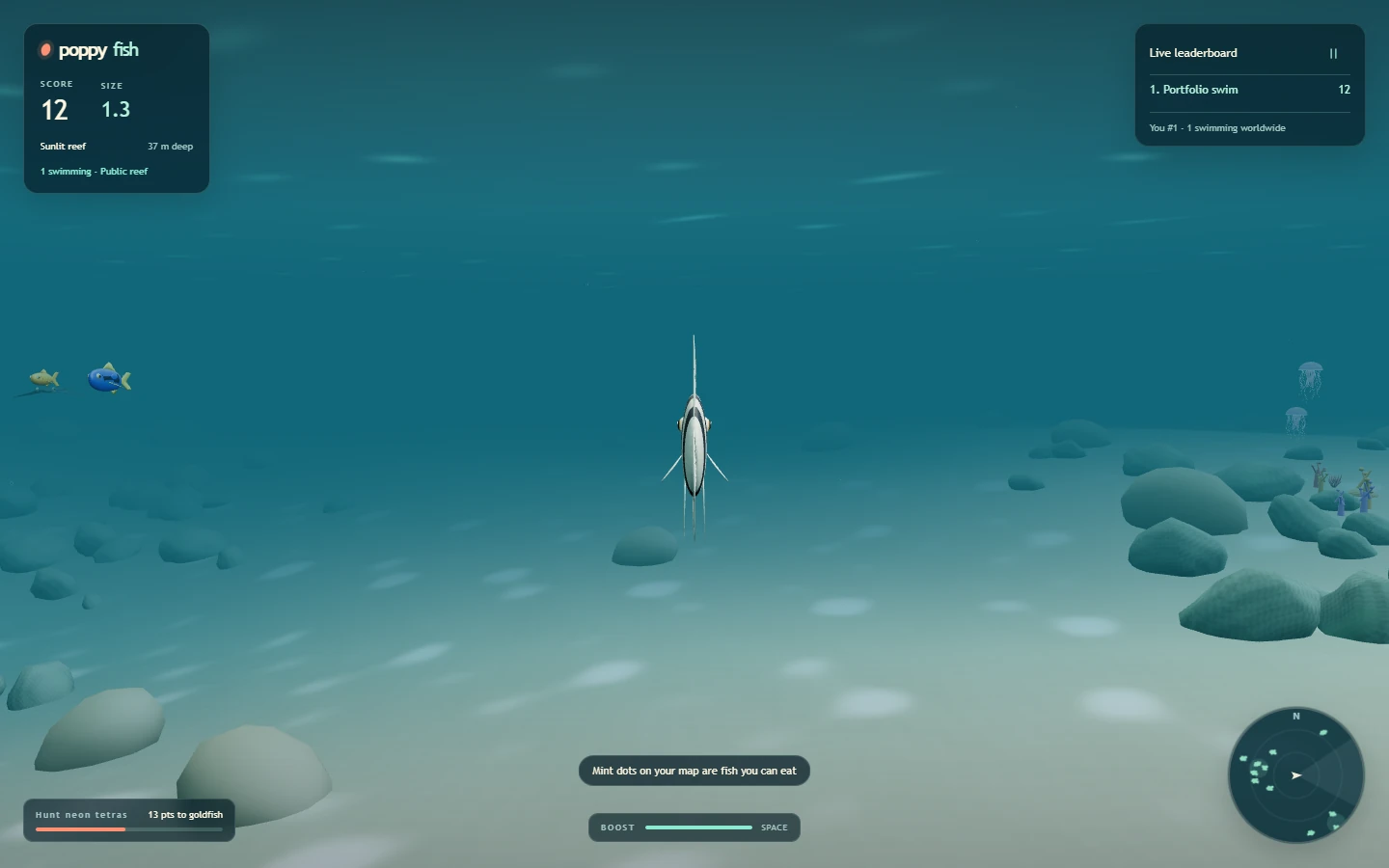 Poppyfish’s current playable ocean game
